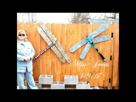 Dragonfly Outdoor Landscape With Bling A DIY Project And How To -Spring Is Here!