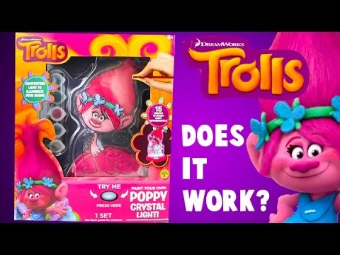 Dreamworks Trolls Poppy DIY Paint Your Own Poppy Troll Light!