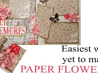 Easiest way yet to Make Paper Flowers