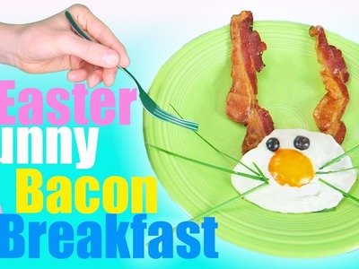 Easter Bunny Bacon Breakfast Challenge | DIY Easter Egg Food | Kids Cooking and Crafts
