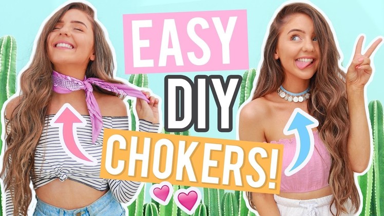 EASY DIY CHOKERS 2017! Cheap DIY Jewelry + Choker Necklaces You Will ACTUALLY want!