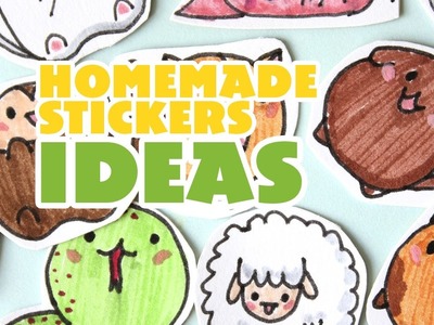 EASY DIY - Homemade Paper Stickers For Planner |  Animals