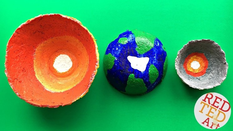 Galaxy Bowl DIY - Science Fair Project - SUN EARTH MOON DIY - Layers of the Earth