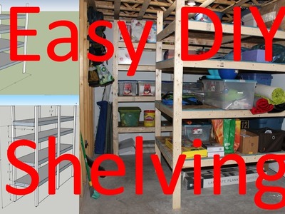 How to Build Storage Shelving - Easy DIY - Plans Included