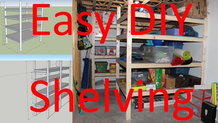 How to Build Storage Shelving - Easy DIY - Plans Included