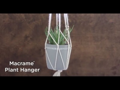 How to DIY a Macrame Plant Hanger
