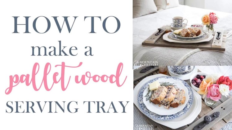 How to make a pallet wood serving tray-Farmhouse DIY