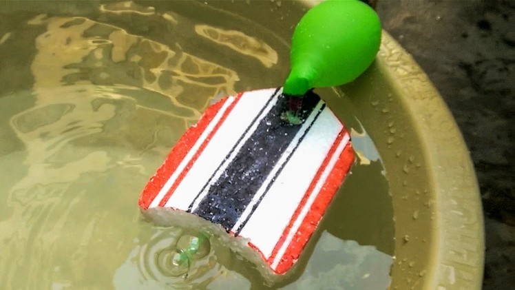 How To Make Baloon Powerd Boat DIY boat fun Life Hacks