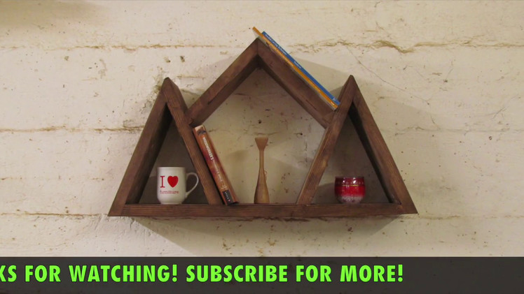 How to make shelves from reclaimed scaffold plank timber. DIY.