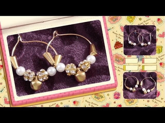 How to make special bali type earrings | DIY bali earrings at home|Jewelry making home tutorials|