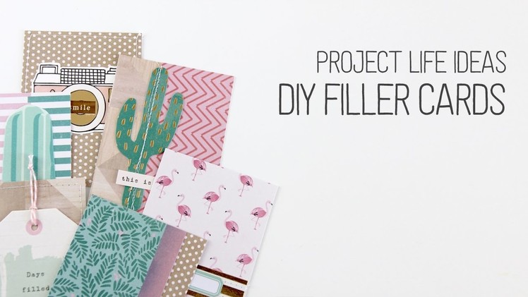 Making DIY Project Life Filler Cards