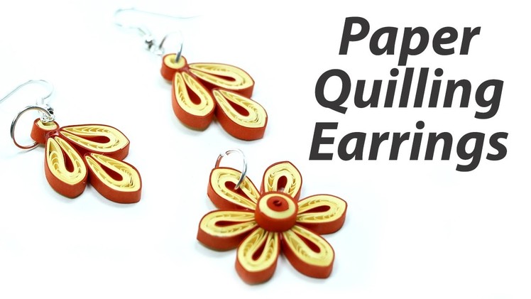 Quilling Earrings - Paper Quilling Jhumkas DIY Jewelry