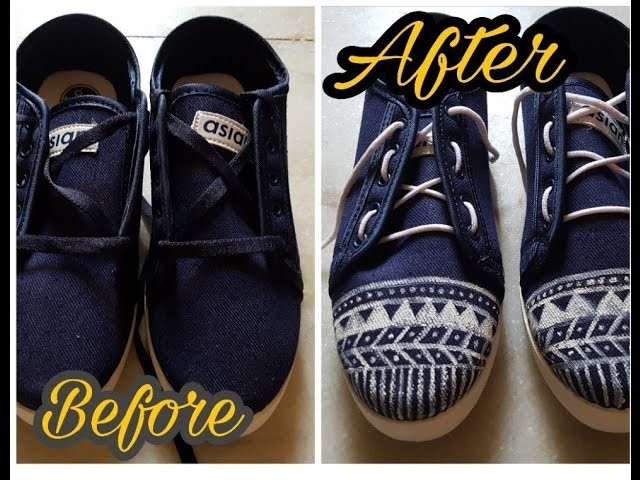 Revamp old shoes DIY. Hand paint. designer. step by step tutroial