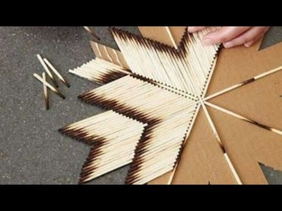 Used matchstick into room decor | DIY | Crazy Craft