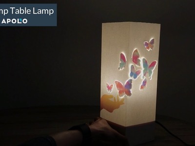 W-Lamp Table Lamp: Enchanting Paper Art Light