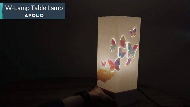 W-Lamp Table Lamp: Enchanting Paper Art Light