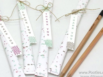 Wedding Favours using Sprout Pencils and Succulent Garden Paper