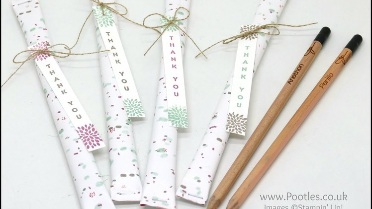 Wedding Favours using Sprout Pencils and Succulent Garden Paper