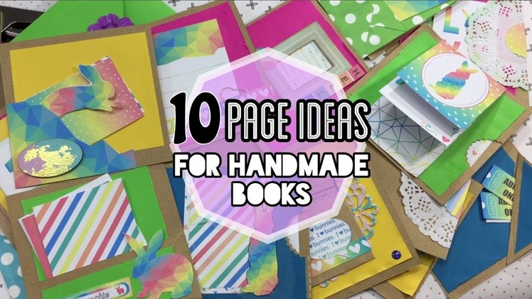 10 Page ideas for Handmade Books. Ft. Fun Bun Collection| 10-List Tuesday| I'm A Cool Mom