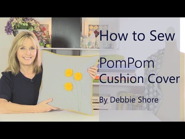 A simple sewing project, Pom Pom cushion cover!