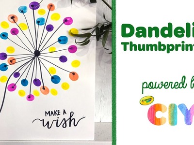 Crayola CIY: Create It Yourself - Dandelion DIY Thumbprint Art