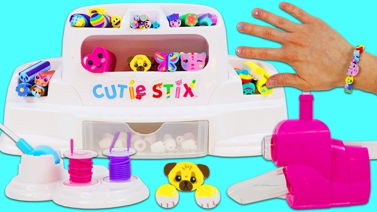 CUTIE STIX Cut & Create Station Playset! DIY Make Your Own Jewelry, Bracelets, and Nail Art!