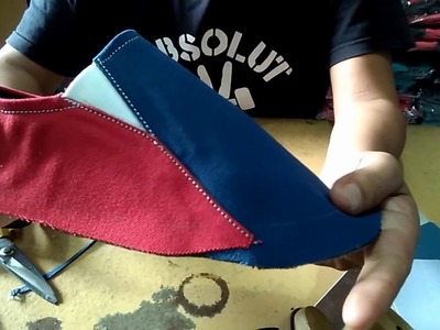 D.I.Y slip on shoes project part1 (the upper)