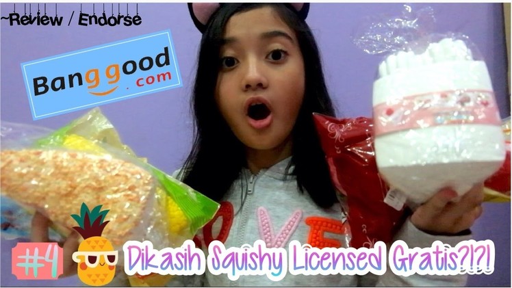 DIKASIH SQUISHY LICENSED GRATIS?!?! #4 Review Package from banggood.com | Friendship DIY