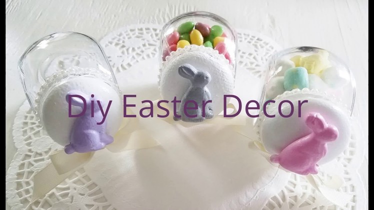 Diy Easter Decor - Repurpose Spice Jar - Bunny Candy Container