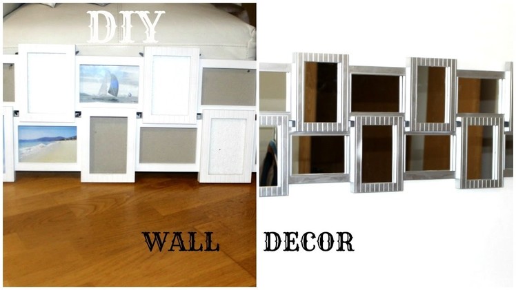 DIY Easy Mirrored Wall decor|Hanging wall decor ideas|Glam It yourself