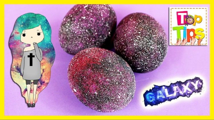 DIY Galaxy Eggs * HUEVOS decorados GALAXIA ✅  Top Tips and Tricks in 1 minute