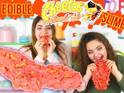 DIY Super Crunchy Cheetos Slime Karina Garcia Remake| Edible Version | Slimatory #6