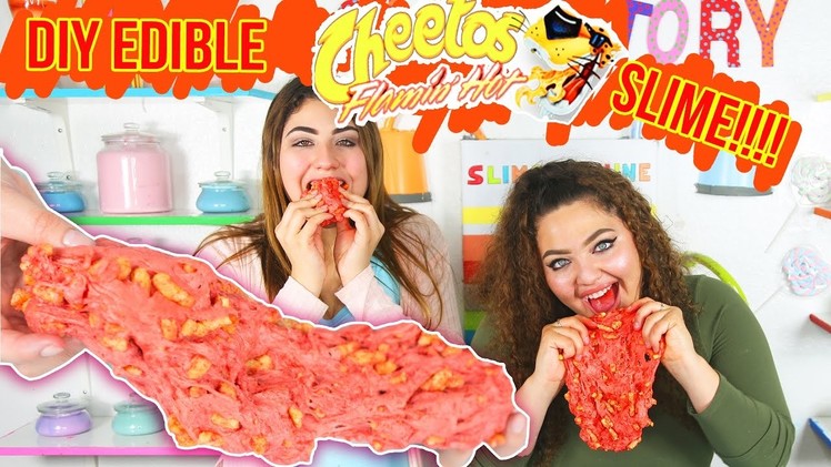 DIY Super Crunchy Cheetos Slime Karina Garcia Remake| Edible Version | Slimatory #6