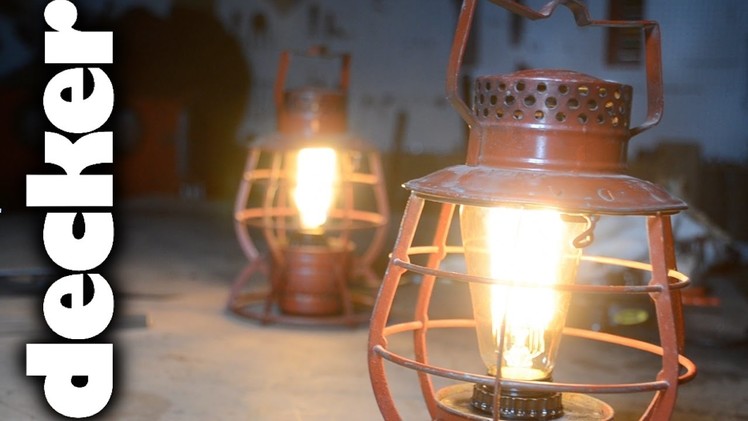 DIY: Turn Vintage Train Lanterns into Lamps