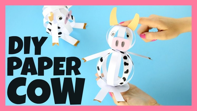 Easy Paper Cow Craft – Farm Animal Craft Ideas