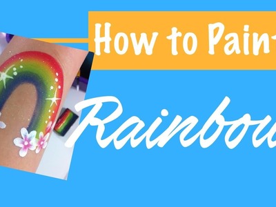 Fastest Rainbow Flower Face Painting!