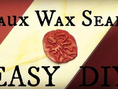 Faux Wax Seals DIY
