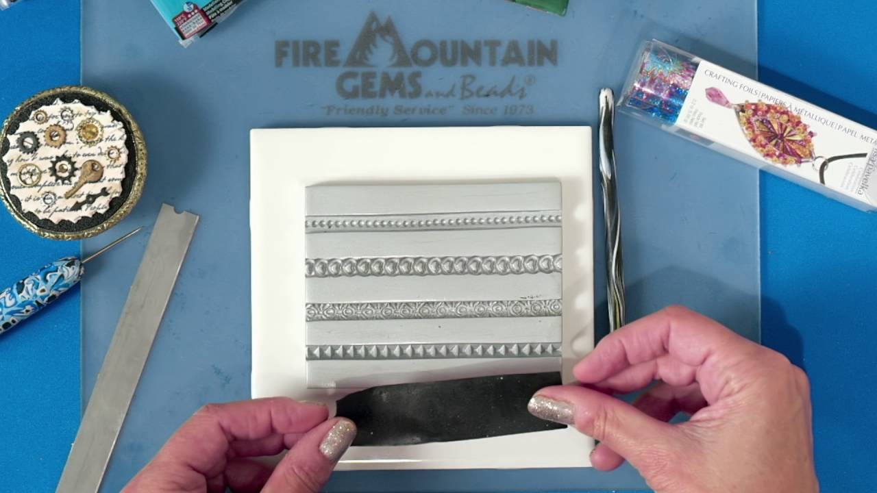 Fire Mountain Fix – Applying Foil to Rounded Polymer Clay