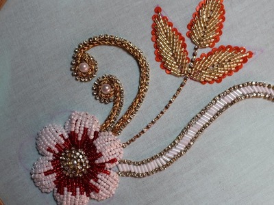 Hand Embroidery Designs | Bead embroidery | Stitch and Flower-127