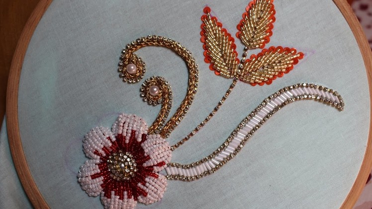 Hand Embroidery Designs | Bead embroidery | Stitch and Flower-127