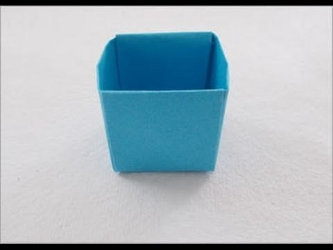 How to make easy origami box (Dustbin)