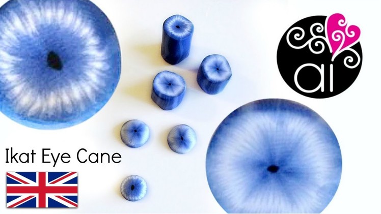 Ikat Eye Cane | Polymer Clay Tutorial | English Version