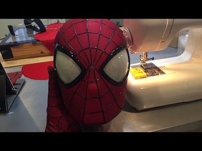 Made by McLean Live- MCU Spider-Man- Sewing the Test Mask- 04.08.2017