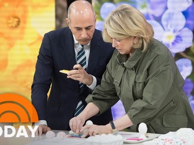 Martha Stewart’s Easter DIY: How To Make Chick Cookies, Stamped Eggs | TODAY