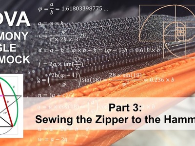 Nova Harmony Jungle Hammock Part 3: Sewing the Zipper to the Hammock