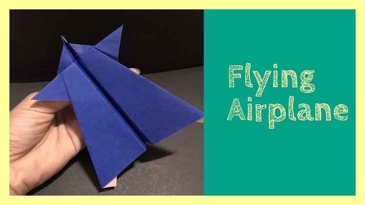 Origami airplane - origami for kids - simple paper airplane that flies - cool paper airplane