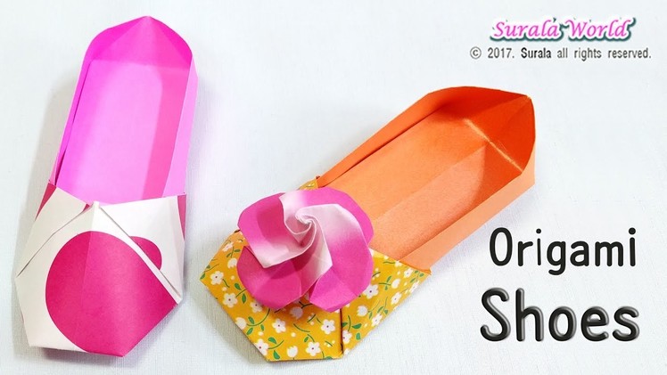 Origami - Shoes, loafers (Flower Shoes)