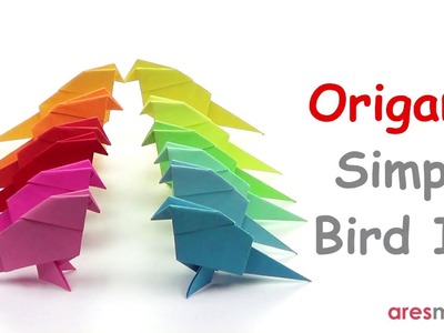 Origami Very Simple Bird II (easy - single sheet)