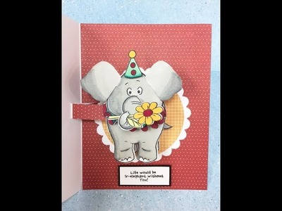 Paper Wishes: Elephant Popcard by Art Impressions