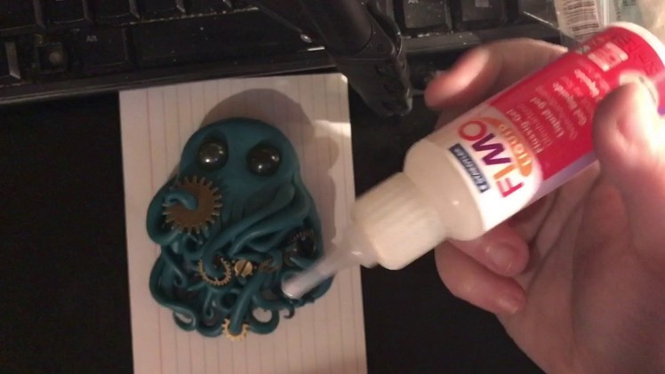 Polymer Clay Steampunk Cthulhu Pendant Tutorial